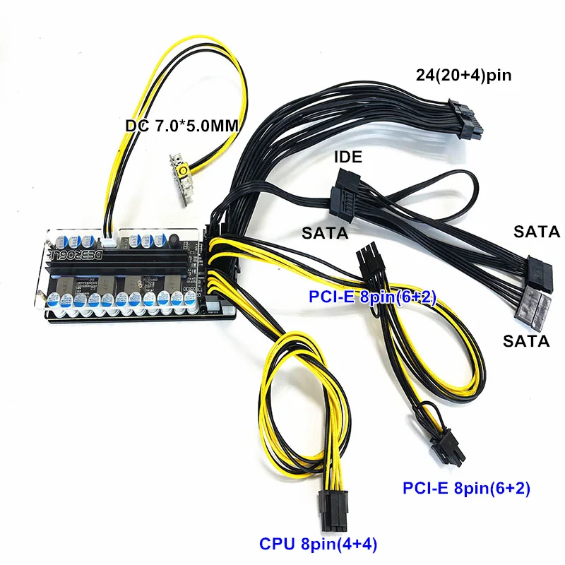 Imagem -06 - Modelo Largo da Fonte de Alimentação da Tensão 300w dc 19v com Case Protetor de Alumínio Backplane Mudo Psu para a Placa de Vídeo do Carro