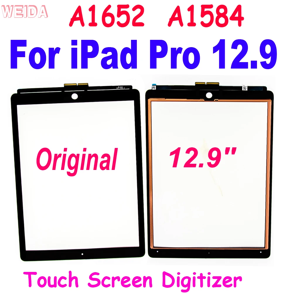 Original 12.9'' Touch Screen For iPad Pro 12.9 the First Generation A1652 A1584 Touch Screen Digitizer Glass Panel Replacement