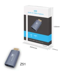 Z51 4K Video Capture Card for HDMI-compatible male to USB female adapter 1080P Live Video Streaming Game Recorder