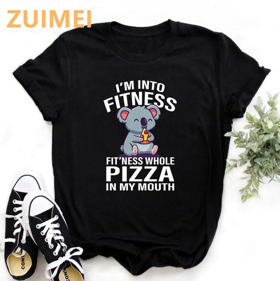 Śmieszne Koala My Puns są nie drukuj bluzka Harajuku kobiet T-shirt na co dzień panie podstawowe o-kołnierz T-shirt z krótkim rękawem dziewczyna,