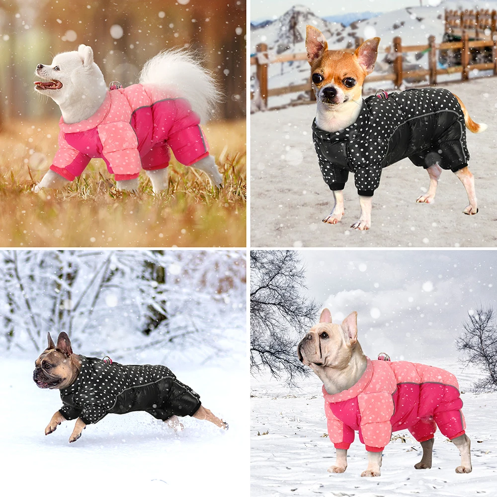 Waterproof Warm Dog Clothes Winter Clothes For Small Medium Large Dogs Pet Puppy Jacket Dog Coat Chihuahua Pug Jumpsuit Clothing