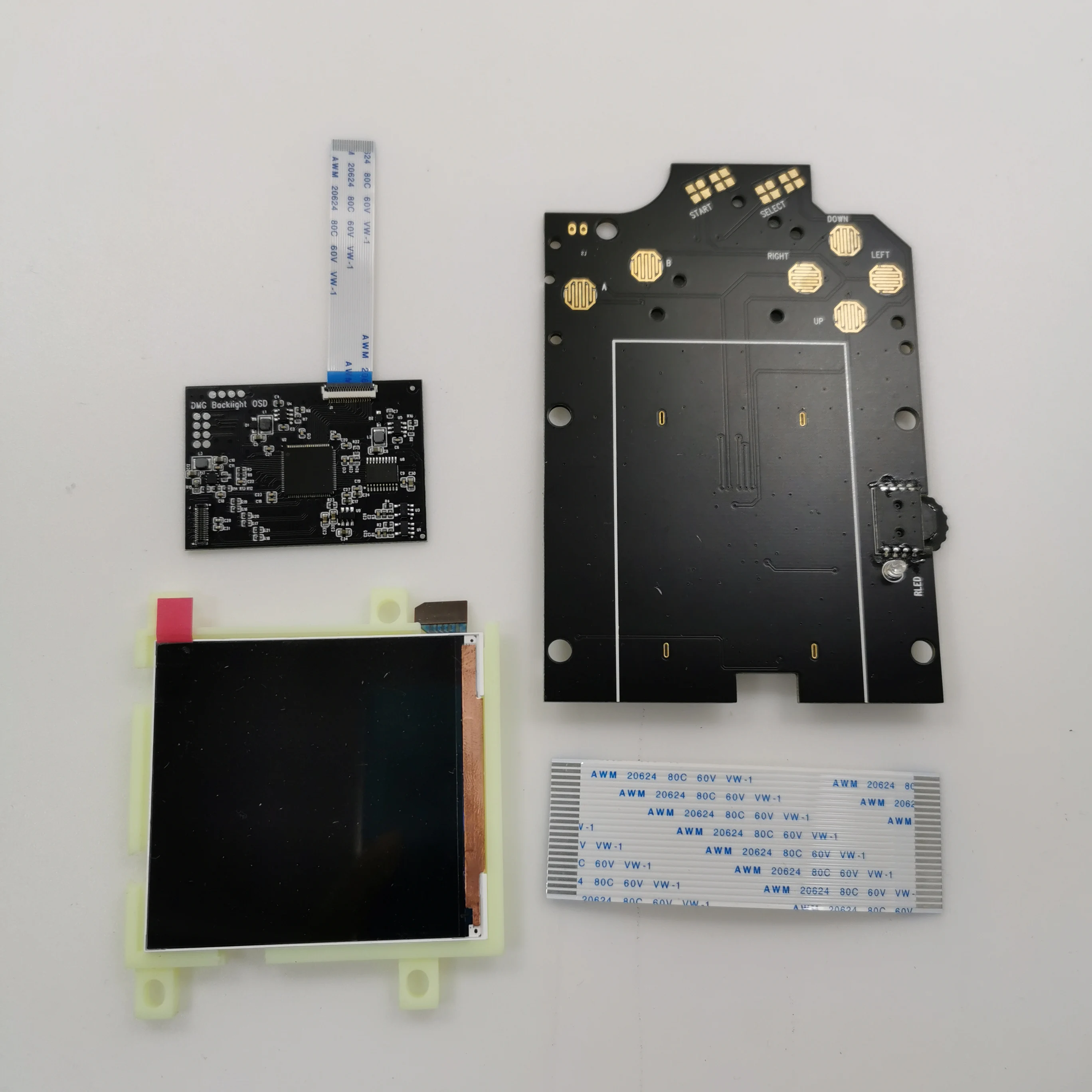 Цветной экран «сделай сам», объектив OSD R IPS, большой ЖК-дисплей высокого разрешения iPS, комплект подсветки для консоли GameBoy DMG GB, ЖК-дисплей IPS DMG