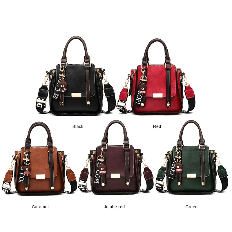 Fashion PU Leather Ladies HandBags Women Messenger Bags Totes Crossbody Shoulder Bag Boston Hand Bags Hot Sale Bolsa Feminina