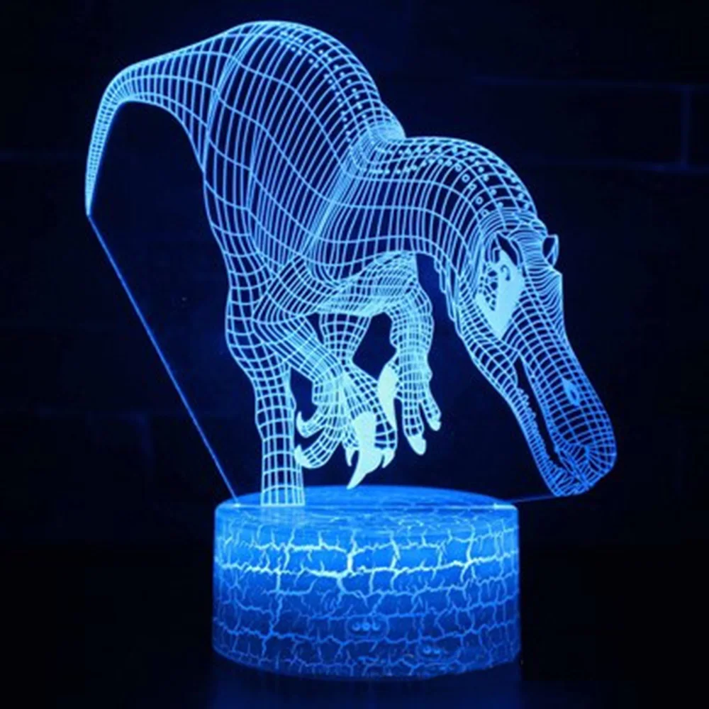 Dinosaur Series 3D Night Light For Kid's Toys Gift  3d Night Light Modeling Lamp USB Interface  Birthday Gift