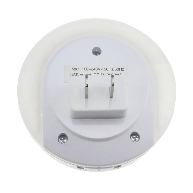 110-220V الجدة الصمام ليلة ضوء مع 2 USB ميناء للهاتف المحمول شاحن ضوء الاستشعار جو مصباح دعم دروبشيبينغ