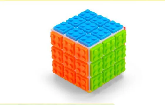 Diy Bouwstenen Kubus 3X3X3 Puzzel Cube Cubo Magico Professionele Magische Kubus 3X3 Blokken kubus Educatief Speelgoed Voor Kinderen Gift