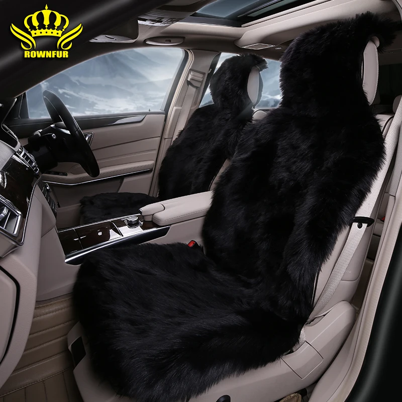 Plush car seat cover Fax fur car seat cushion high quality car interior universal Fit for Toyota Kia Lada Volkswagen Hyundai