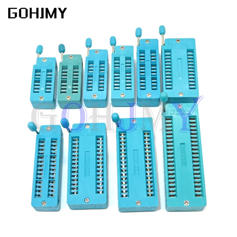 1PCS 2.54MM IC lock seat socket Test Universal ZIF sockets 14Pin 16Pin 18Pin 20Pin 24Pin 28Pin 14P 16P 18P 20P 24 28P IC socket