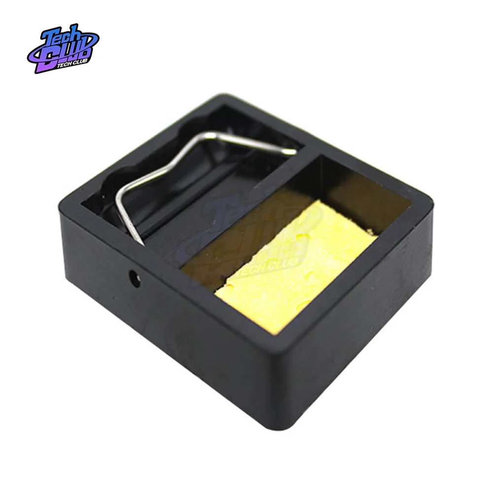 Mini Micarta Soldering Iron Stand Holder Welding Solder Stand With Clean Sponge Tool Accessories