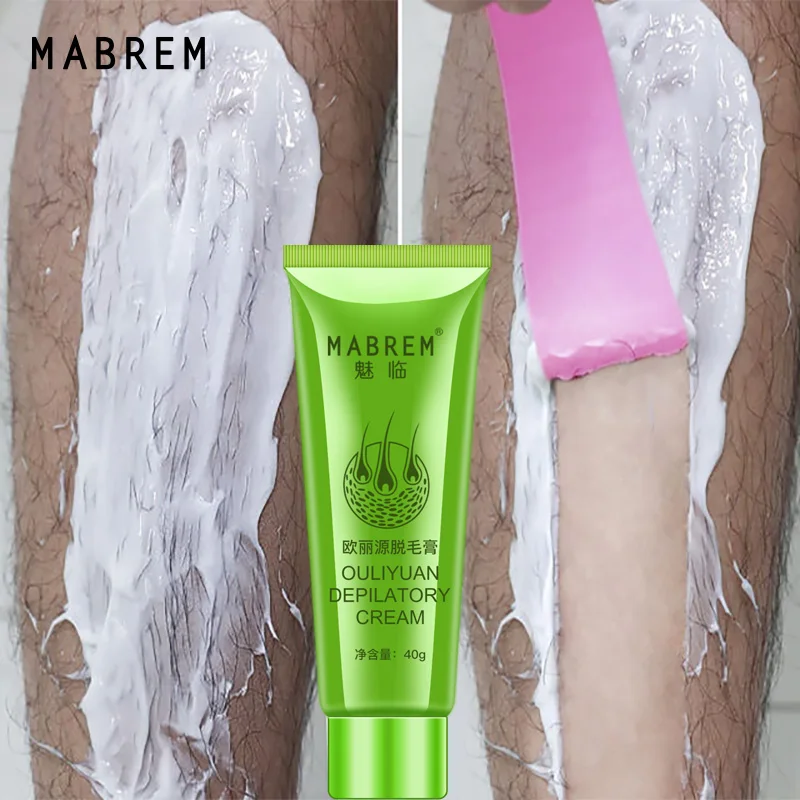 MABREM Men and Women Body Hair Removal Cream Hand Leg Hair Loss Depilatory Cream Clear pore dirt Removal Armpit Hair Care 40g