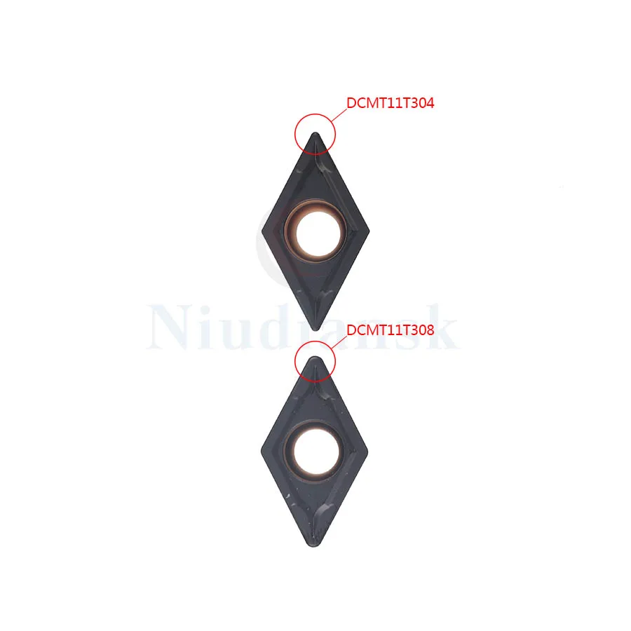 Outil de tournage de finition interne DCMT11T304 DCMT11T308 LF9218, tour CNC, Inserts en carbure cémenté pour le traitement des pièces en acier, 10 pièces