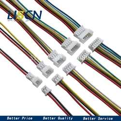 10Set 10CM/15CM/20CM JST 1.25 2/3/4/5/6 pin male female plug connector with wire 1.25MM 2pin/3pin/4pin/5pin cable 2p/3p/4p/5p/6p