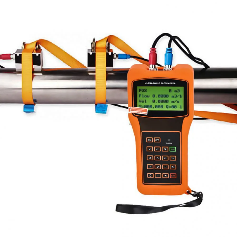 TUF-2000H Water Flowmeter TS-2/TM-1/TL-1 Transducer Clamp Sensor Handheld Portable Digital Liquid Ultrasonic Flow Meter