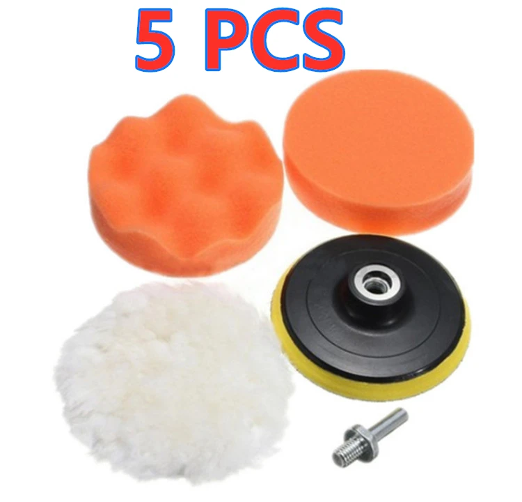 Auto Polijstspons Pads Kit Foam Pad Buffer Kit Polijstmachine Wax Pads voor Auto Motor motorvoertuig Verwijdert krassen