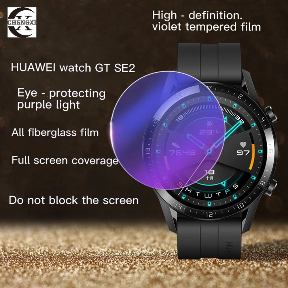 Tempered Glass Protective Glass For Huawei Watch GT1/GT2/GT2Pro Generation 46 MM Screen Protector Film Smartwatch Accessories