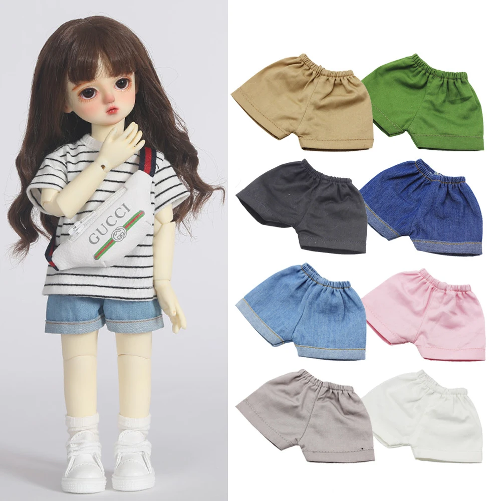 Bjd Doll 1/6 Yosd Sd Doll Basic Daily Wide-Leg Jeans Denim Shorts, Pants Doll Short Skirt Clothes Doll Accessories