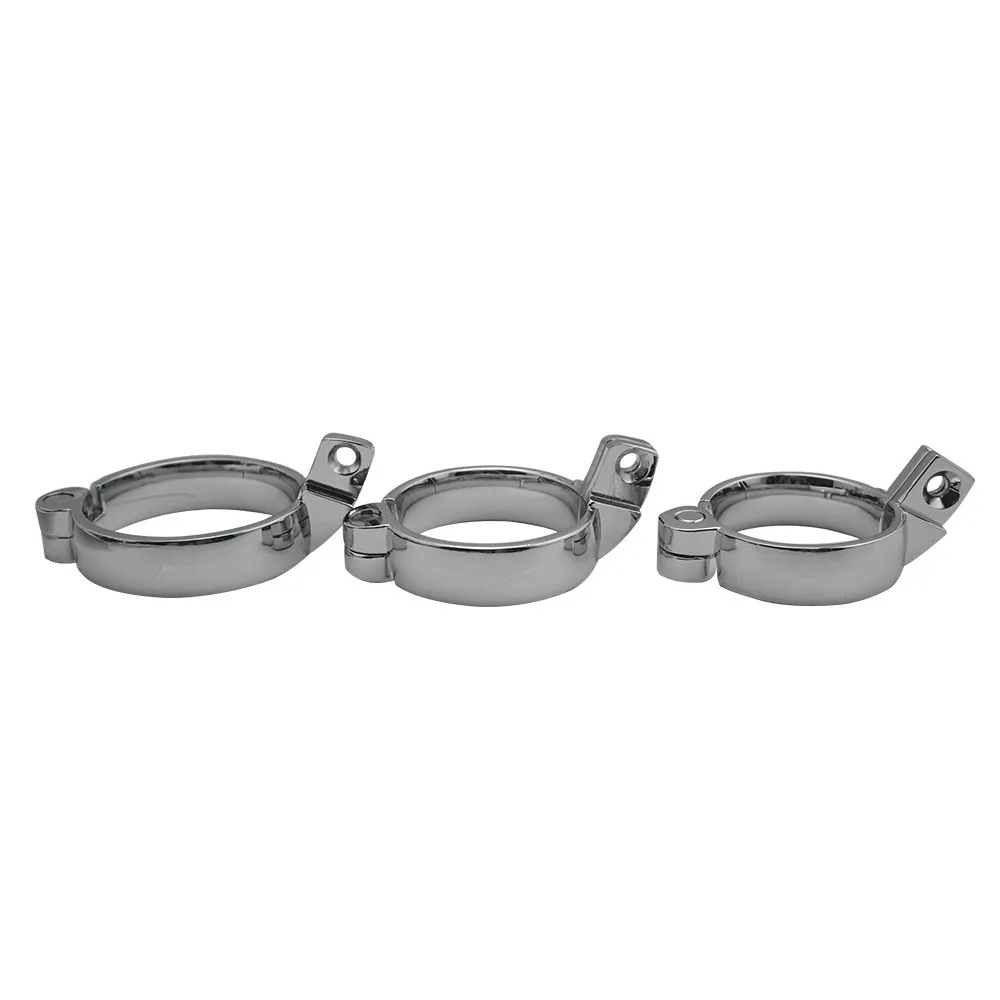 40mm 45mm 50mm for choose metal male chastity device parts cock ring penis lock for cage bondage for men