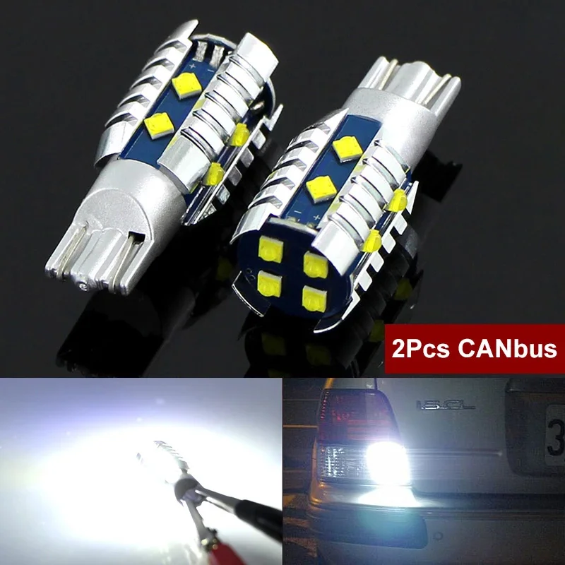 Luz LED de marcha atrás Canbus W16W T15 para Toyota Rav4, Yaris Vitz, Avalon, Sienna, Tacoma, Highlander, Sequoia, Matrix, 4 corredores, 2 uds.