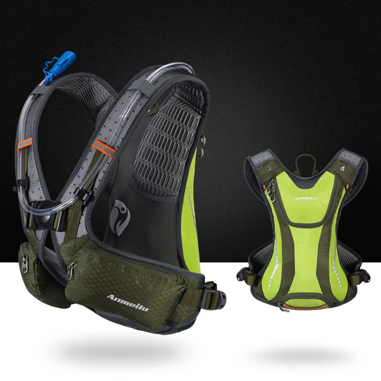 Wandern Trink Laufen Rucksack Männer 5L Camping Mit Wasser Flasche MTB Radfahren Rucksäcke männer Atmungsaktive Marathon Tasche Ausrüstung – Detail 5