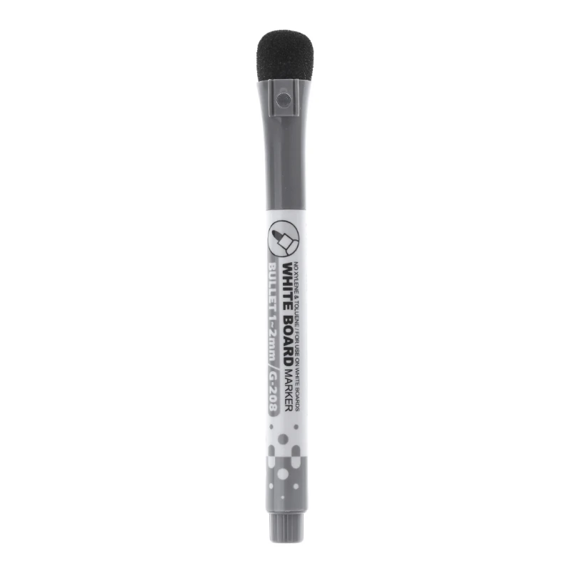 Magnetic Whiteboard Marker Pen Erasable Dry-Erase Ink Mark Sign With Eraser Hot M5TB