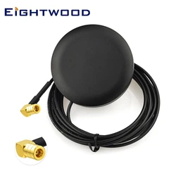Eightwood 2320-2345MHz Car DAB Antenna DAB+Digital Radio Antenna Audio Aerial SMB Male Connector 3m Cable Adhesive Mount