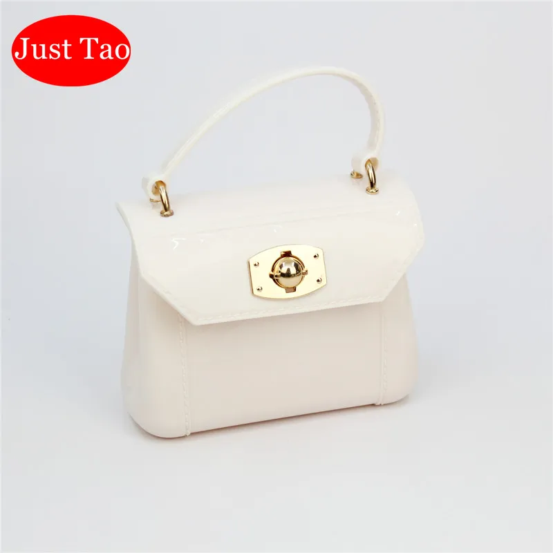 Just Tao! Flap bag Childrens Fashion jelly handbags Baby kids mini totes Girls small Messenger bag little Kid coin purse JT022