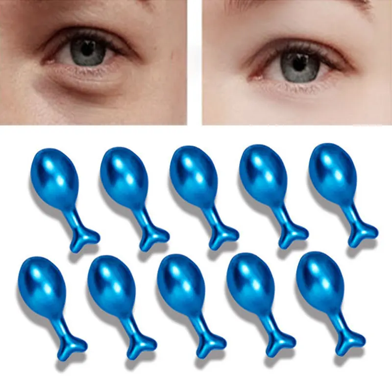 

10PCS Eye Serum Capsule Anti-Wrinkle Repair Dark Circles Fine Lines Anti-Puffiness Anti-Aging Sturgeon Seed Olive Skin Care