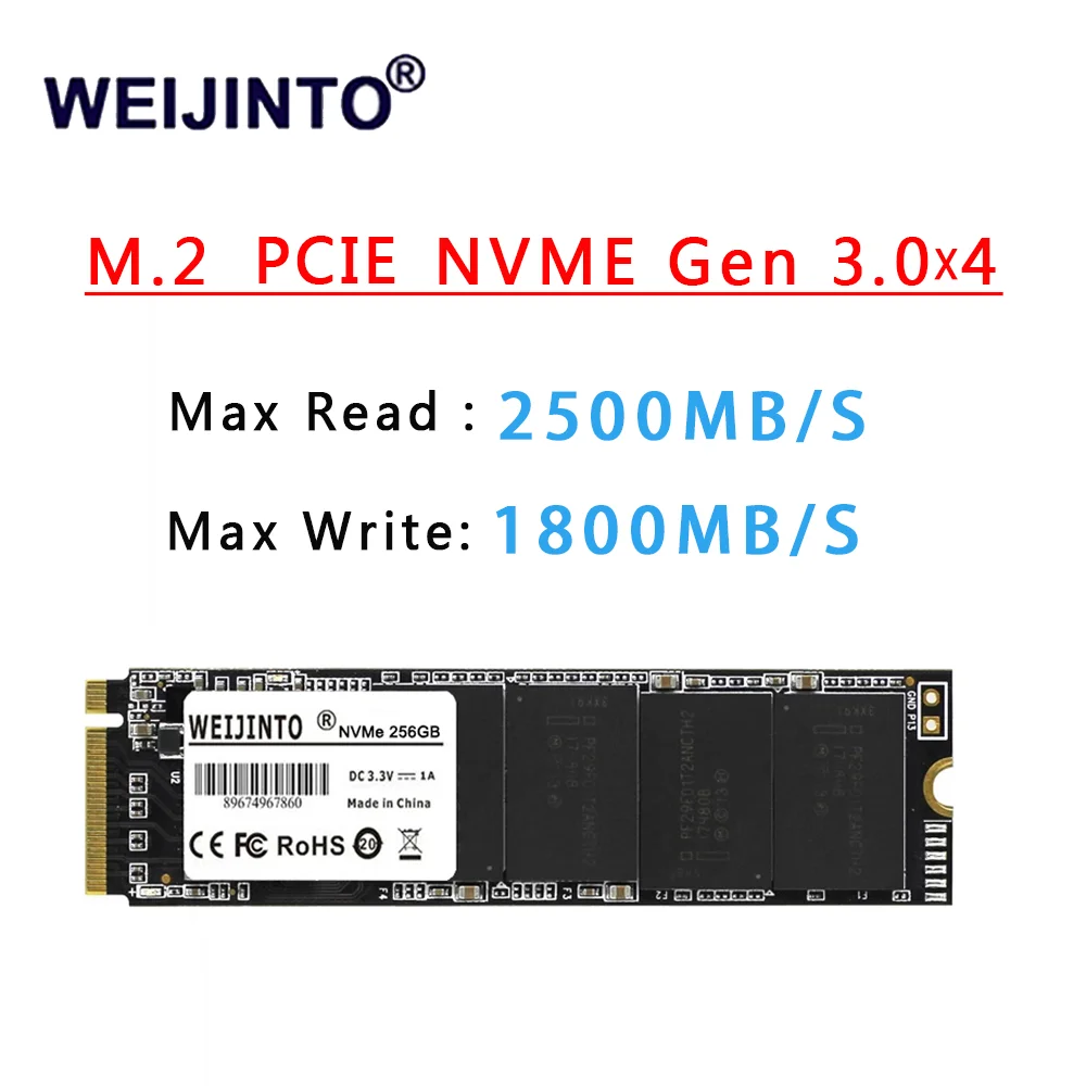 Top Selling SSD 256GB 128GB  512GB 1TB M.2 NVMe PCIe Solid State Drive Internal Hard Disk for Laptop Desktop