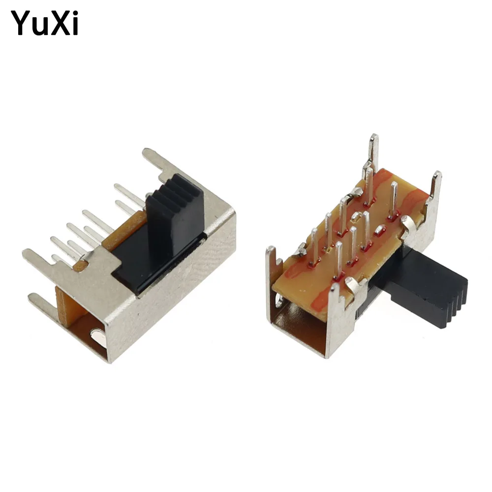 10pcs Slide Switch Slide Gear Fluctuation Band 3 File Horizontal Mini Horizontal Power Supply Interruptor on-off