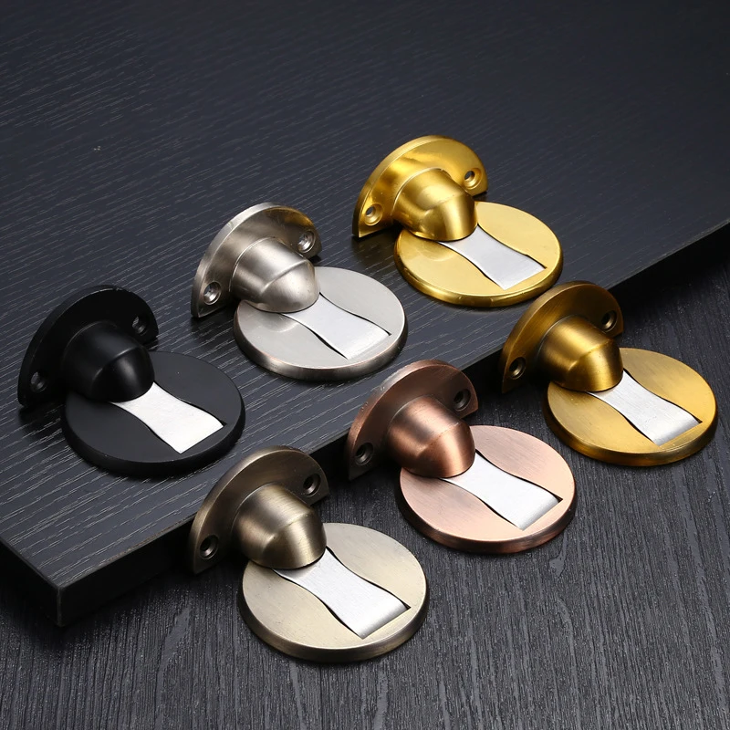 Magnetic Anti-collision Door Stop, Hidden Door Stopper, Silent Door Holder, Suction Catch, Floor Doorstop, Home Furniture