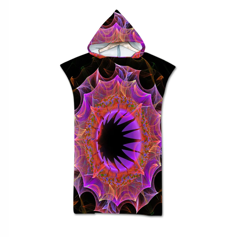 Free Shipping Custom Microfiber Hooded Bath Towel Fashion Quick Drying Changing Robe Beach Towel Poncho Bathrobe Towels Adult