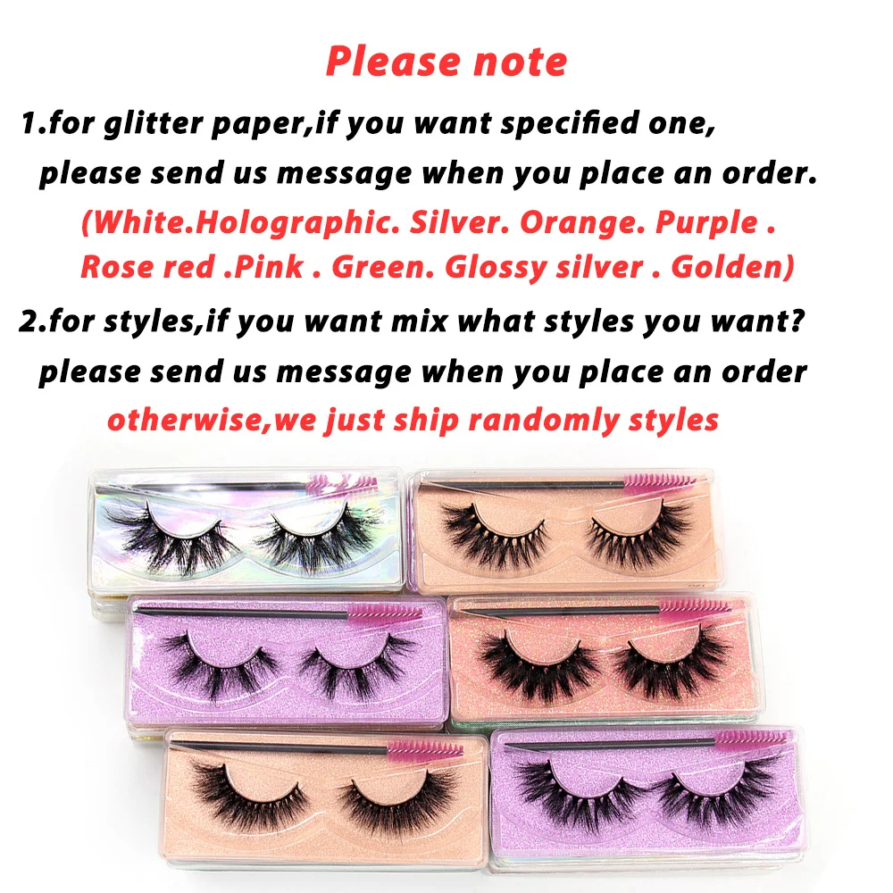 5D Mink Hair 10/100 Pairs 3D Mink Lashes in Trays Wispy Cross Mink Collection Natural Long Wispy Mink Eyelashes False Eyelashes