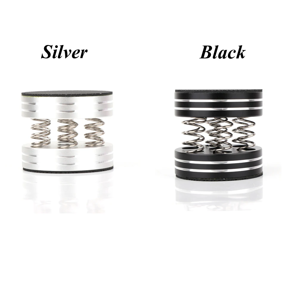 4ชิ้น Hi-End อลูมิเนียมลำโพงฤดูใบไม้ผลิแหลมแยกยืนแยกซีดีแอมป์เท้าแผ่นรองขา HiFi