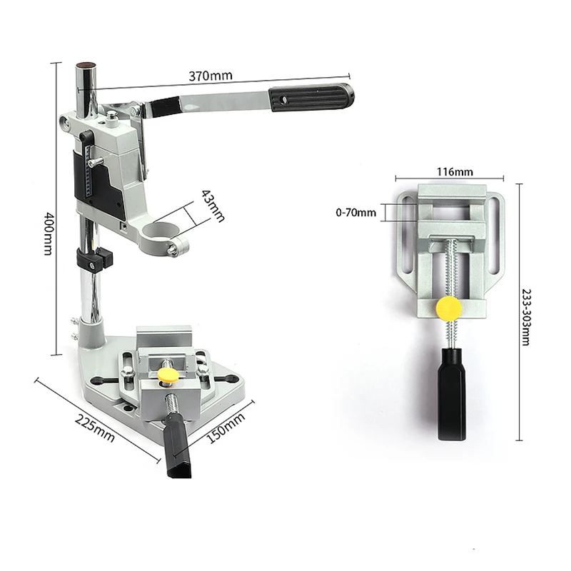 Elektrische bankboorstandaard Single-Head basisframe boorhouder Power Grinder accessoires voor houtwerk roterend gereedschap