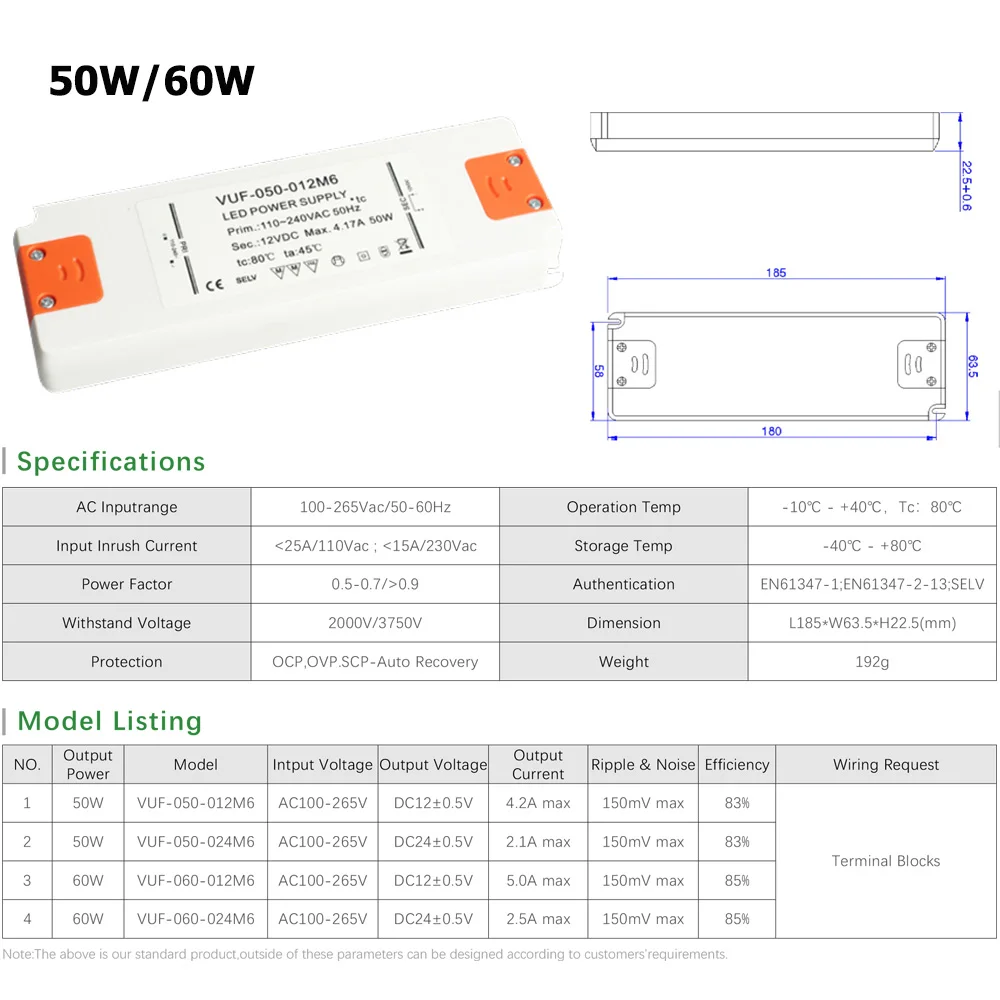 12 볼트 LED 드라이버 6W 12W 15W 30W 50W 60W AC110V 220V DC12V 24V 전원 공급 장치 LED 스트립 램프에 대 한 LED 빛 변압기 어댑터