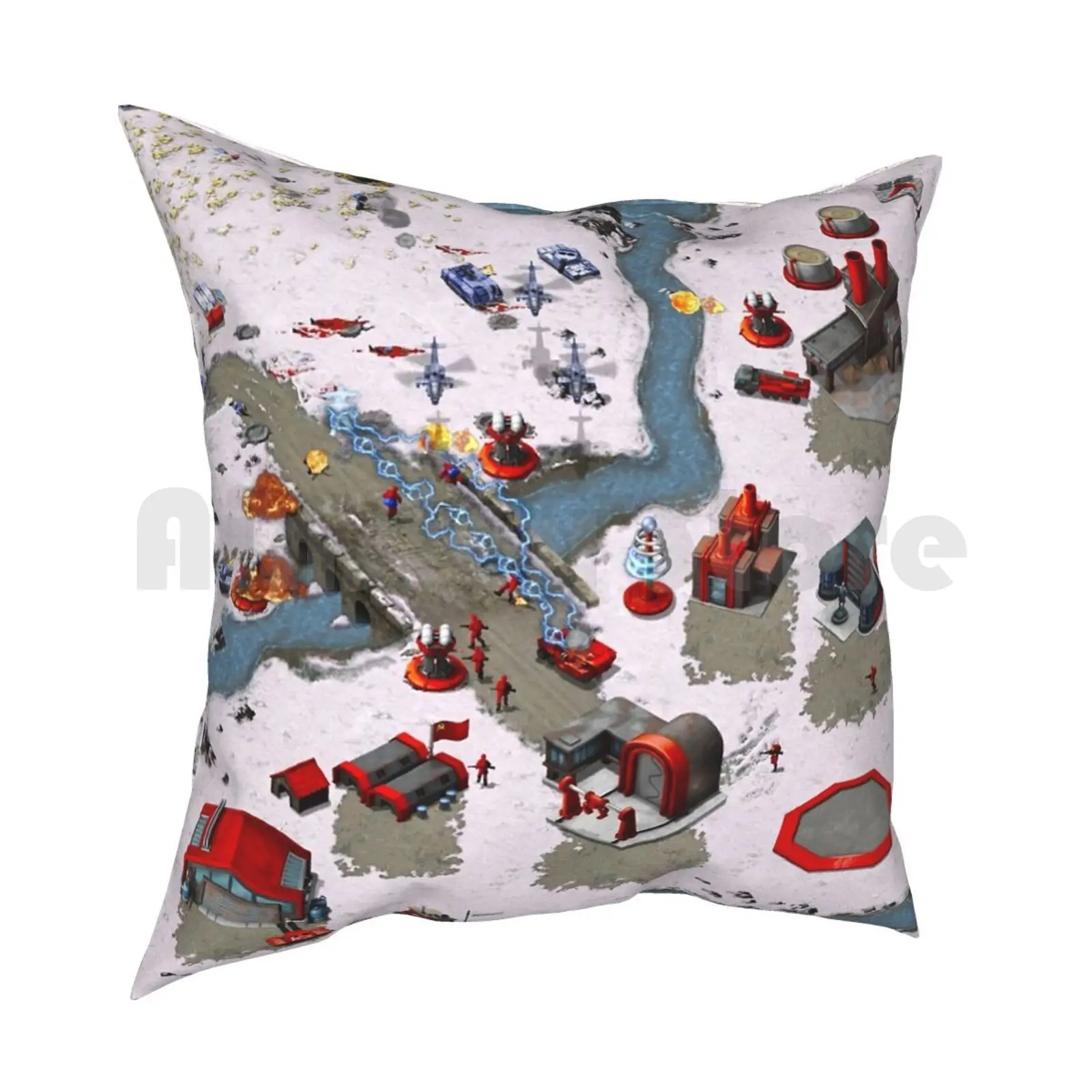 Red Alert Remastered Gameplay Pillow Case Printed Home Soft DIY Pillow cover Red Alert Remastered Command Conquer Soviet