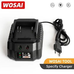 WOSAI-Pack carregador adaptador, furadeira sem fio, serra, chave, chave de fenda, martelo, rebarbadora, carregador de bateria de lítio, 12V, 16V, 20V