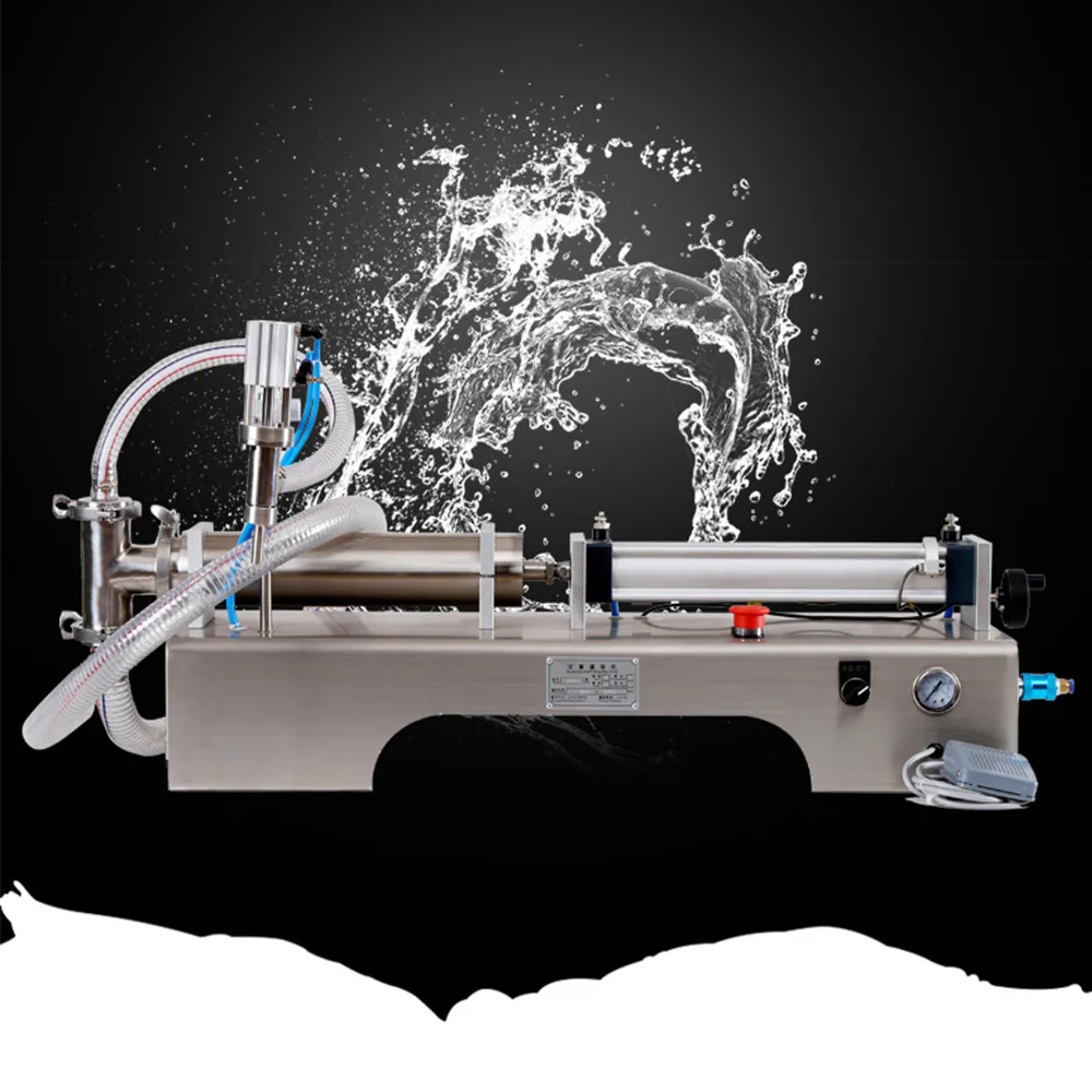 Distributore automatico di lubrificanti per detersivo per bucato liquido pneumatico orizzontale a testa singola automatica