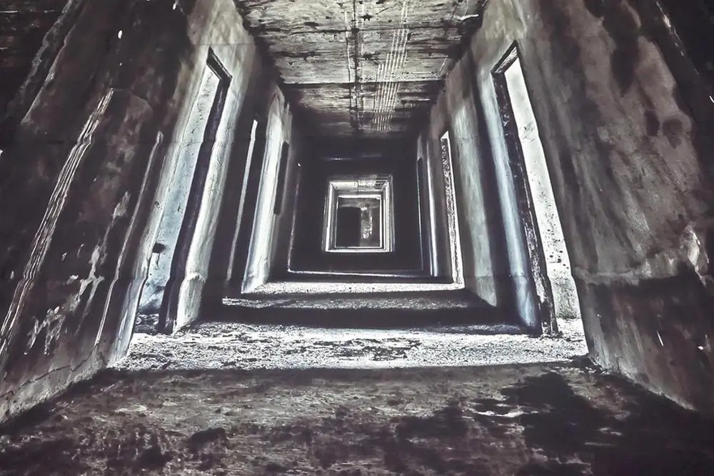 Capisco Halloween photographic backdrop scary thrilling hallway walkway in abandoned building background photocall studio props