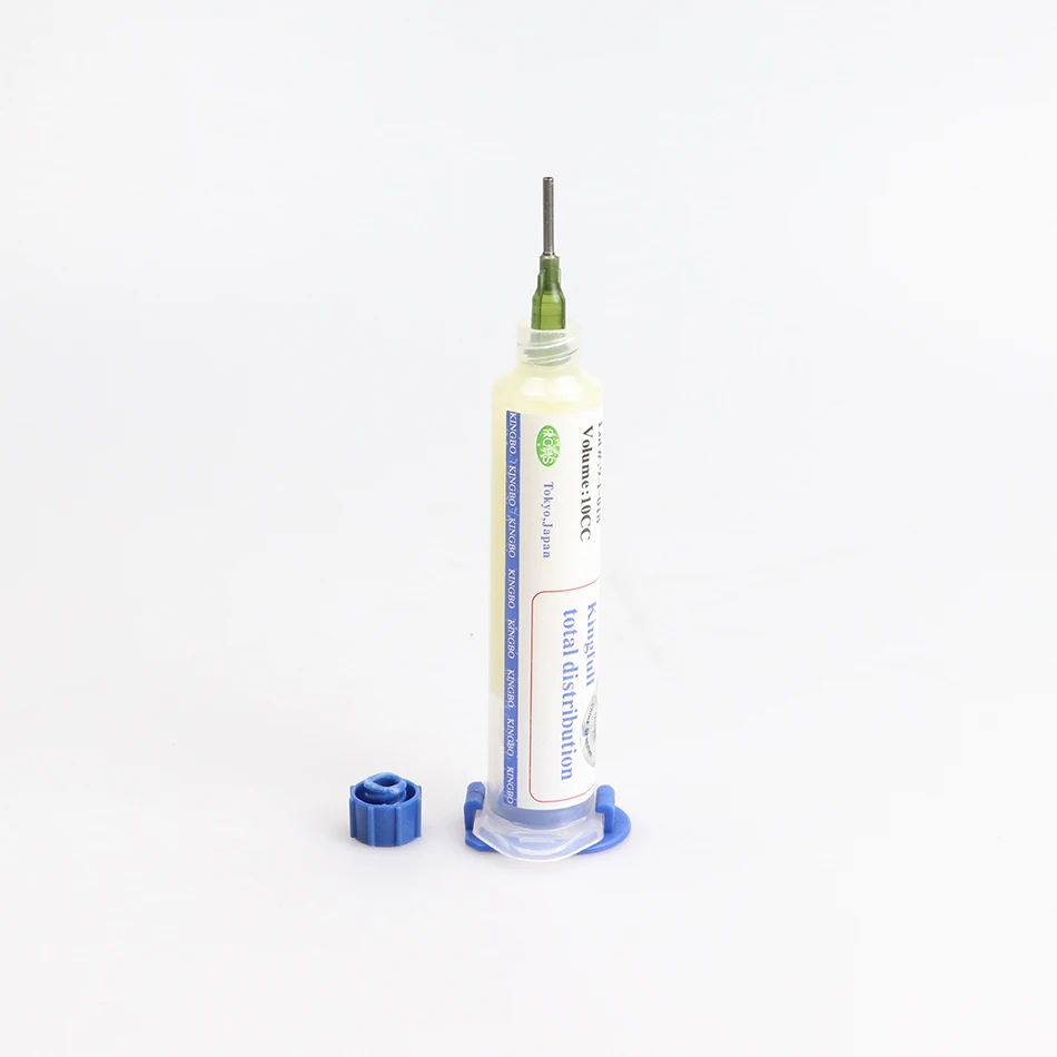 High-quality KINGBO RMA-218 10cc flux, no cleaning, aluminum alloy push rod, free needle delivery