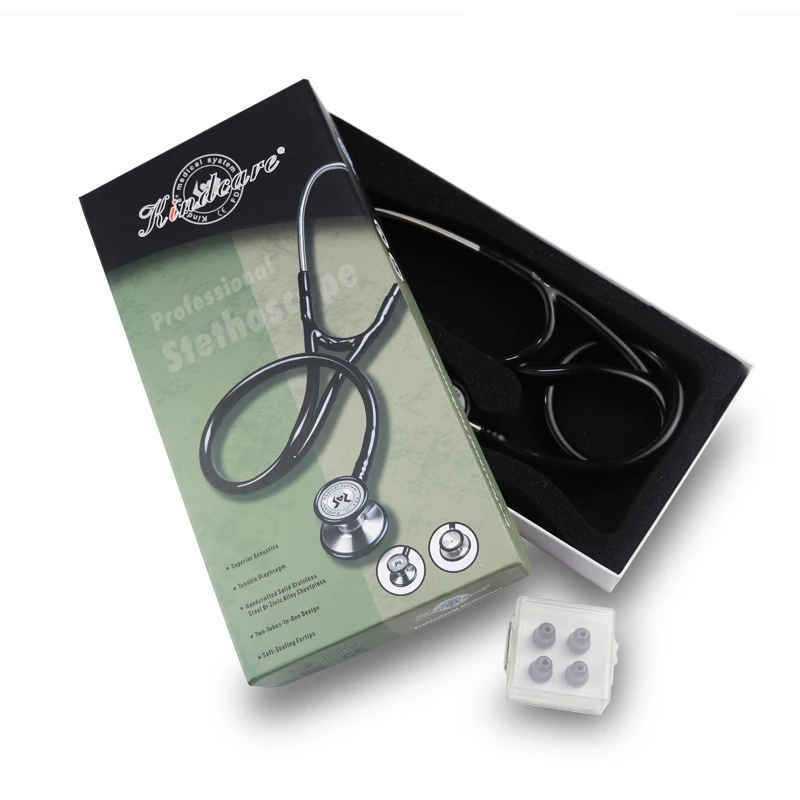 Stainless Steel Kindcare Adult Child Clinical Dual Head Cardiology Estetoscopio Cute Medical Stethoscope for Doctor Nurse