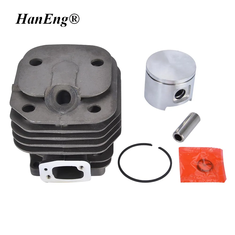 HUS. 61 CYLINDER PISTON KIT 48MM CHROME FOR HUSQVARNA 61.5CC CHAINSAW ZYLINDER RING PIN CIRCLIPS KOBLEN ASSEMBLY FREE SHIPPING