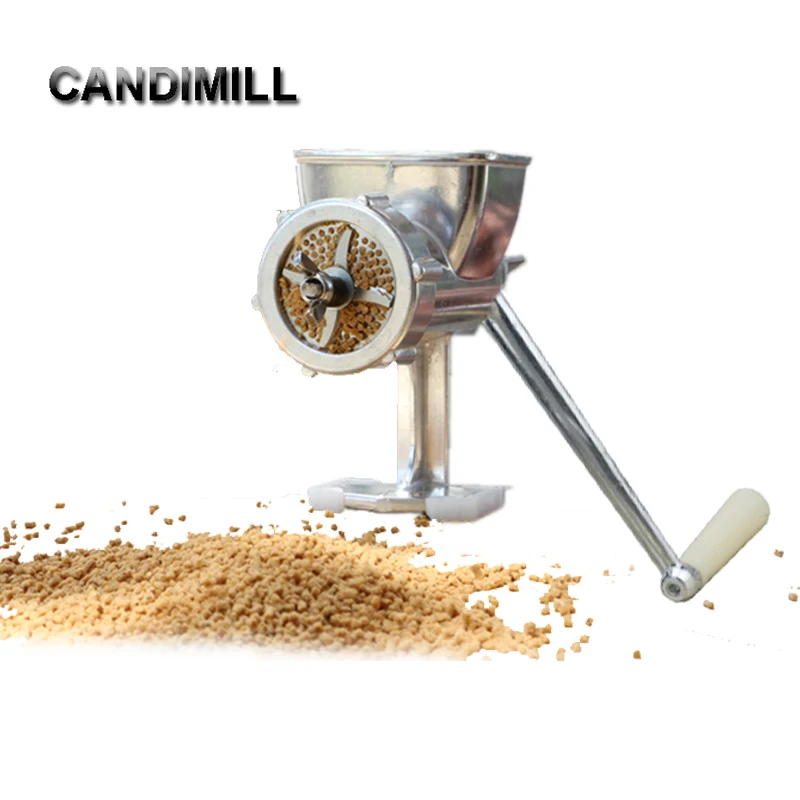 CANDIMILL Household Mini Manual Feed Pellet Machine Pet Birds Feed Processing Machine Parrot Fish Feed Granulator