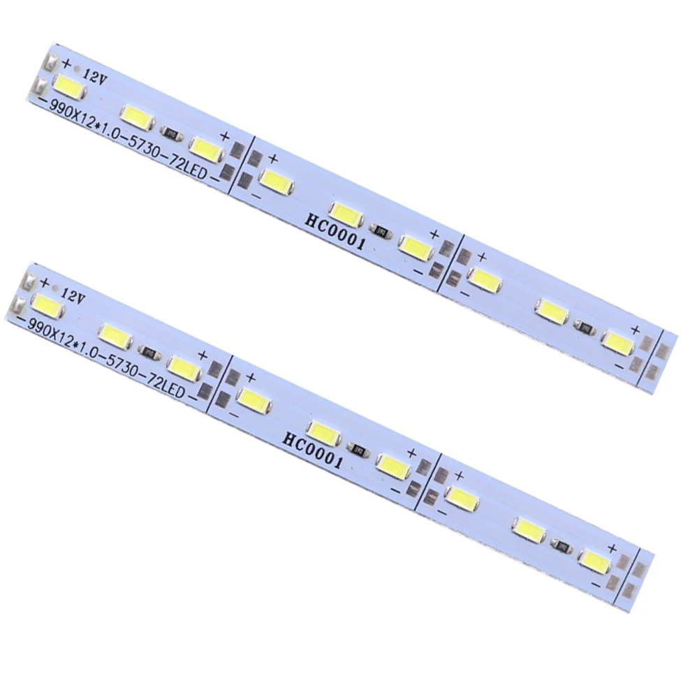 LED Aluminum Bar Light Rigid Strip DC12V SMD5730 Aluminum Alloy 50cm 36leds Supper Bright Cabinet Home decoration lighting 10pcs