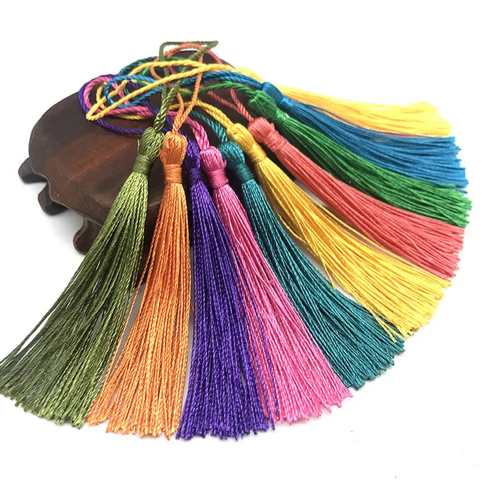 20Pcs 75mm Hanging Rope Tassel Fringe For DIY Key Chain Earring Hooks Pendant Jewelry Making Findings Accessories Tassels