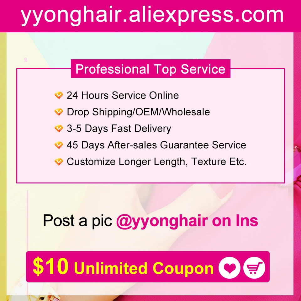 Yyong Hair 4 Bundle Deals Brazilian Deep Wave Hair Extensions 8-26 Inch Can Be Colored 100% Remy Human Hair Weave Natural Color