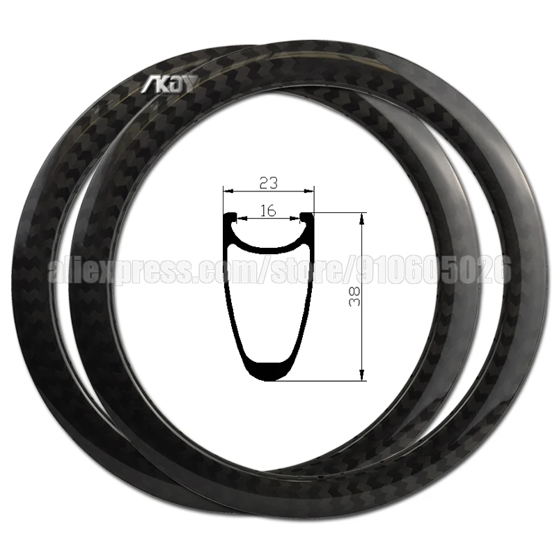 Bicycle Rim 451 Carbon 38mm x 23mm BMX Carbon Rims 20 * 1-1/8 3/8 451 Disc Brake 24/28/32/36 Holes Clincher Wheels Rim 20