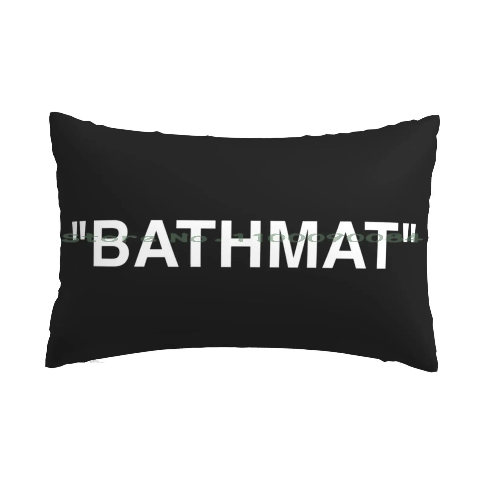 Bathmat Quotation Marks White Pillow Case 20x30 50*75 Sofa Bedroom Simple Minimalist Hypebeast Sneakerhead Black Bathmat