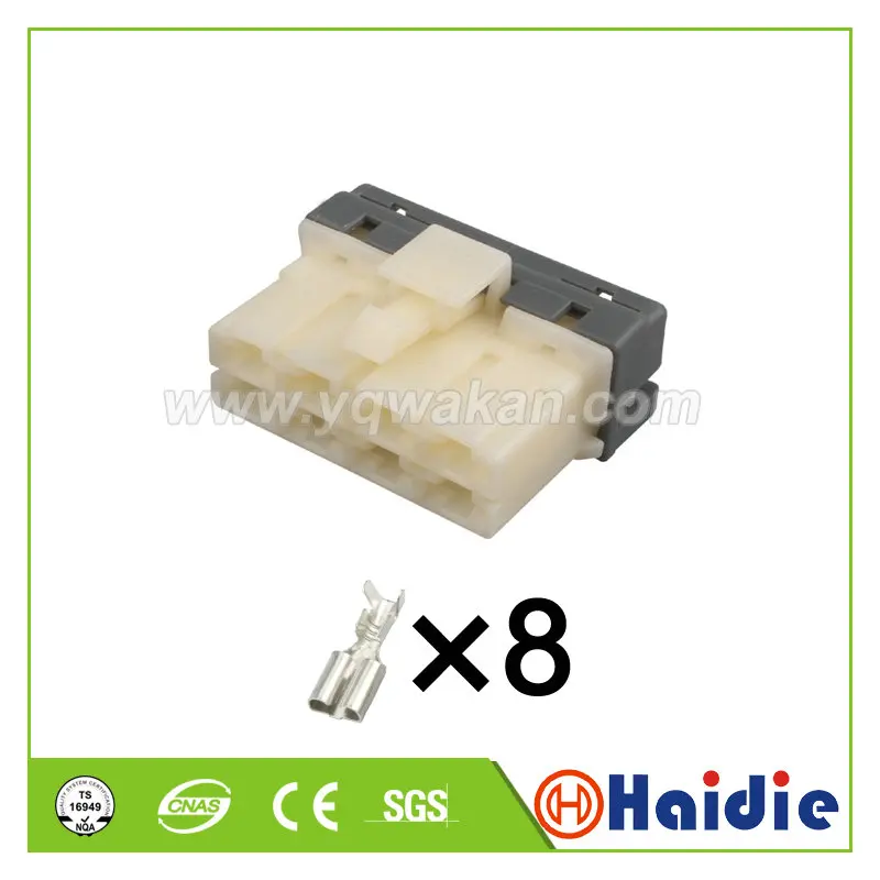 

1-20sets 8pin electric female electric plug auto unsealed wiring cable connector with pinsPH776-08015 PH772-08015 PH776-08025