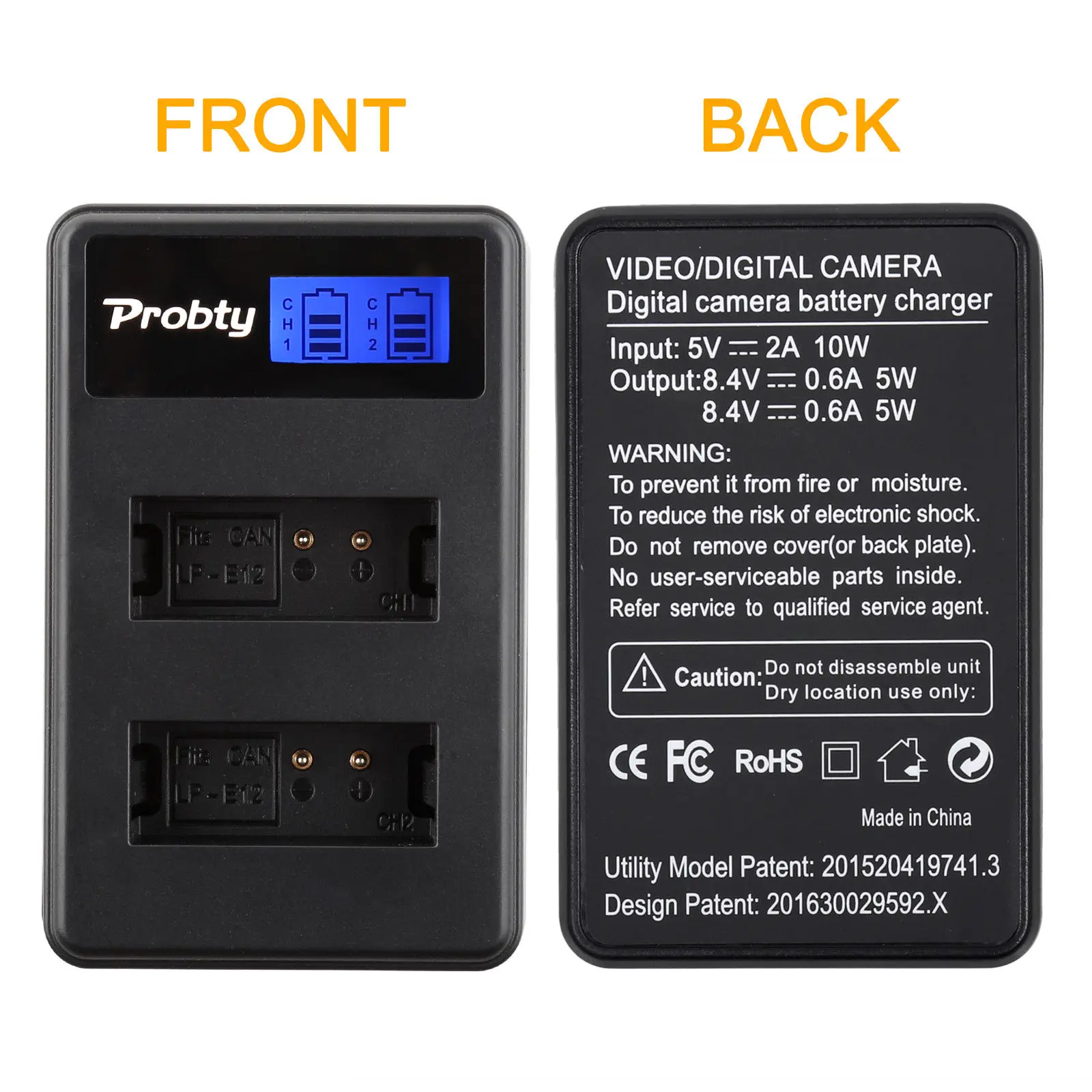 Batería de cámara LPE12 LP-E12 de 1800mAh de alta calidad + cargador dual USB LCD para Canon EOS M50, EOS M100, 100D Kiss X7 Rebel bel